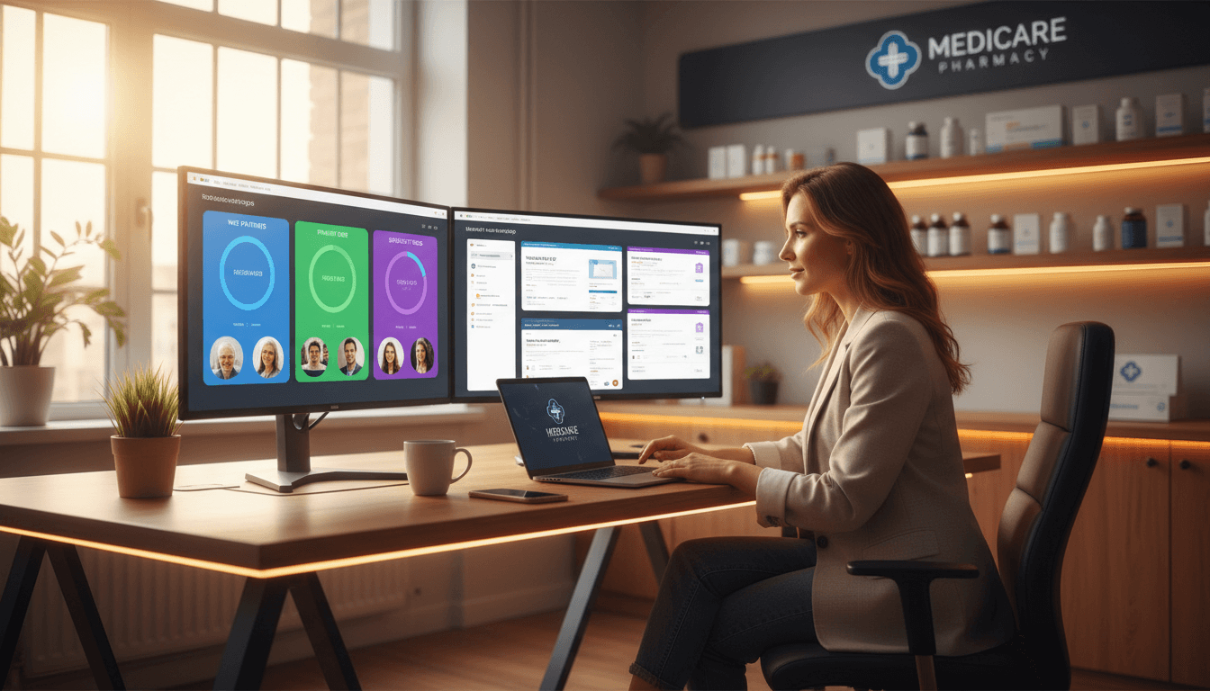 Pharmacy marketing automation platform showing targeted campaign management for different patient segments